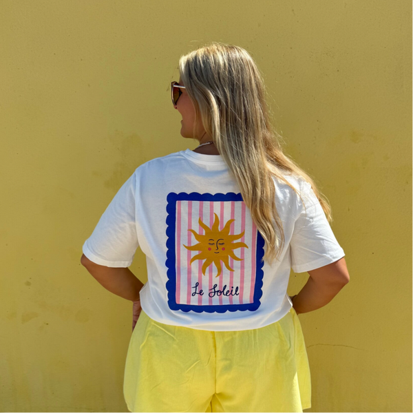 Sunny t-shirt white ‘le soleil’