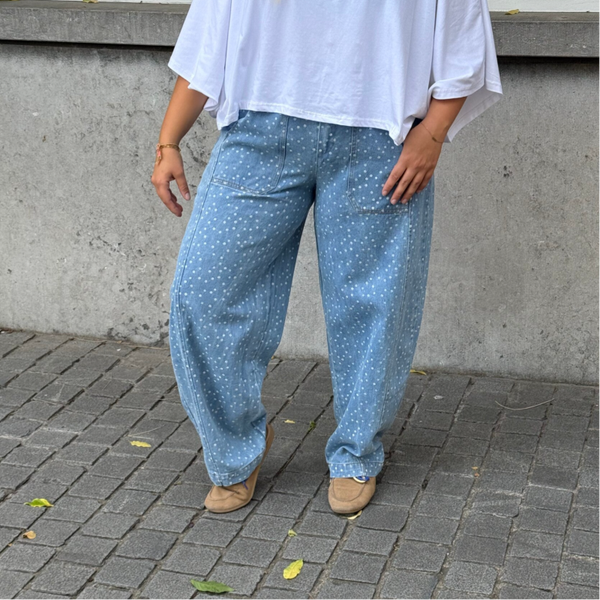 Mila jeans with polkadots