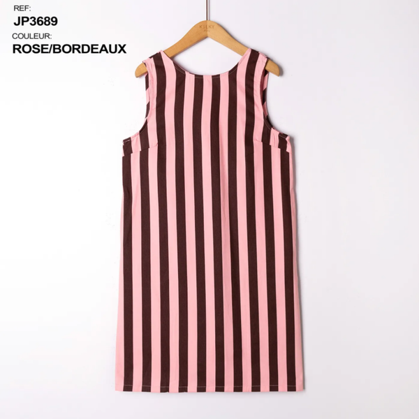Nore dress brown - pink