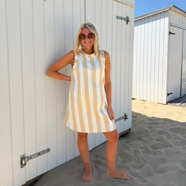 Aline dress beige yellow