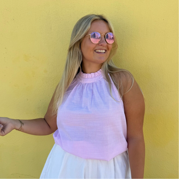 Suzanne top light pink