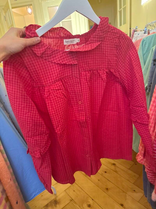 Babs blouse red pink