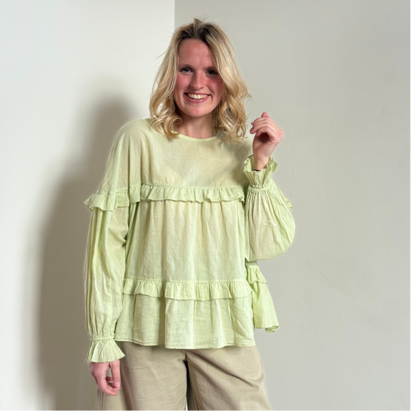 Liesl blouse soft green