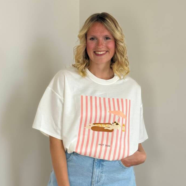 Marcel t-shirt teckel white