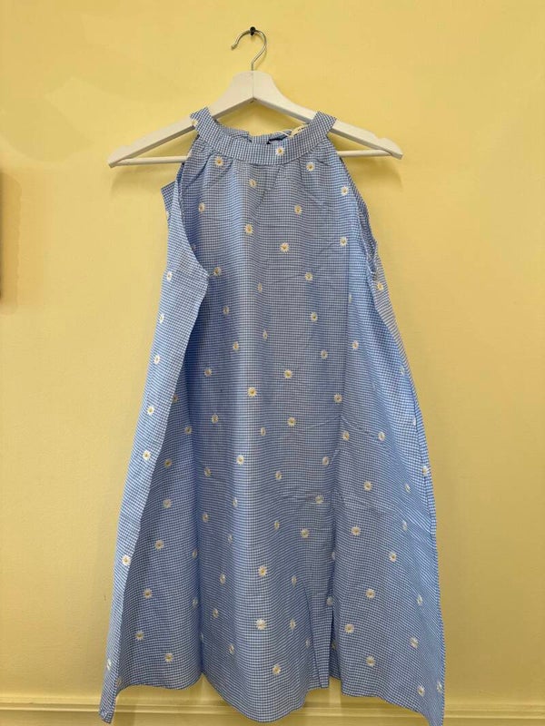Vero vichy dress blue with flowers