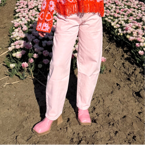 Betty barrel pants pink