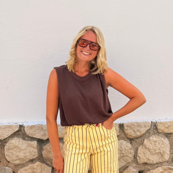 Liz top brown