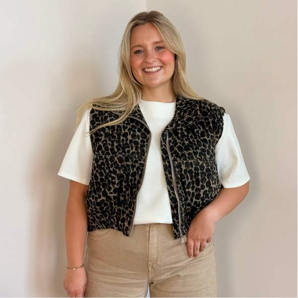 Zoë summer jacket leopard