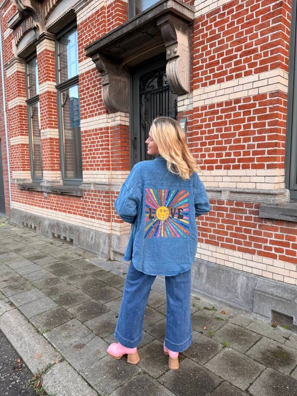 Ella jeansvest blue sunny