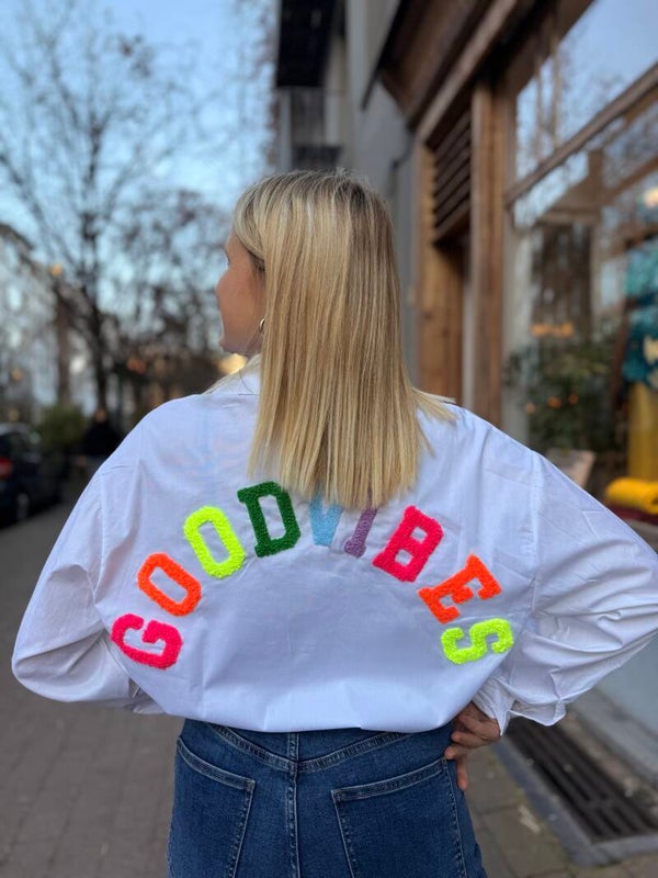 Juliette blouse “good vibes” multicolor