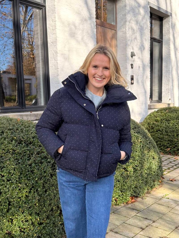 Lieke Jacket darkblue diamonds