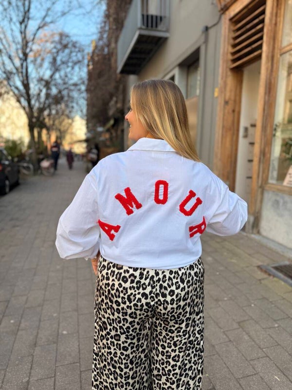 Juliette blouse “amour” red