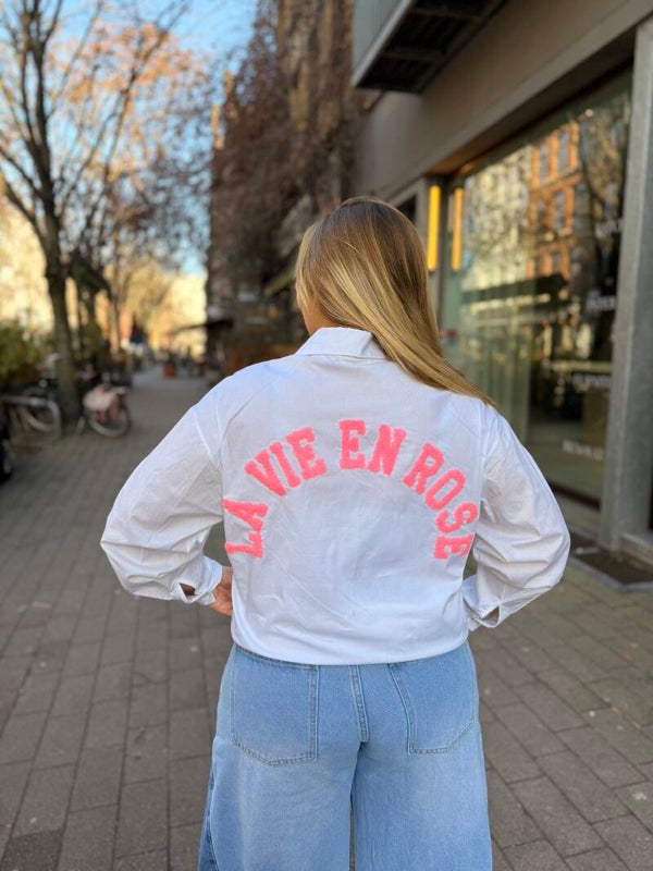 Juliette blouse “la vie en rose” pink