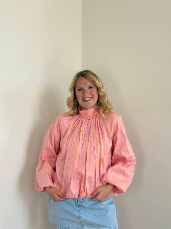 Kelly blouse pink-orange