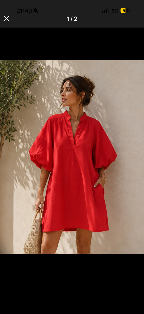 Britt dress red