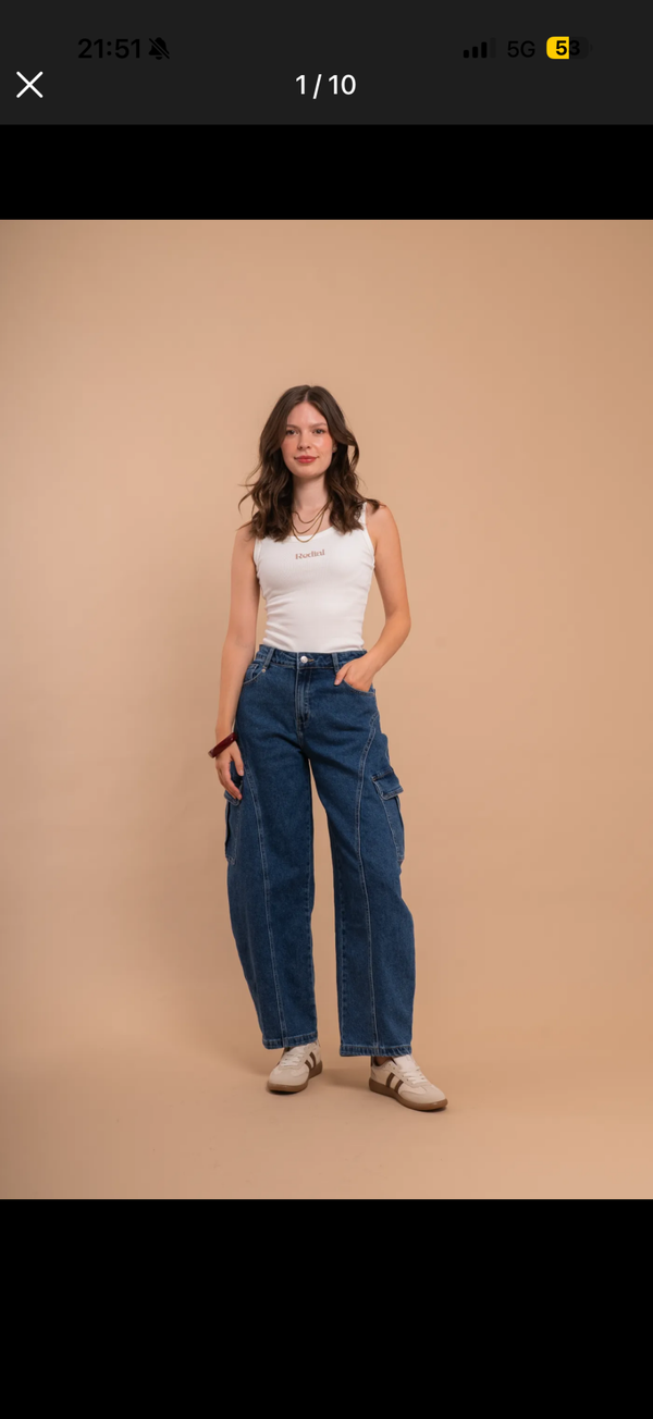 Sterre cargo jeans blue