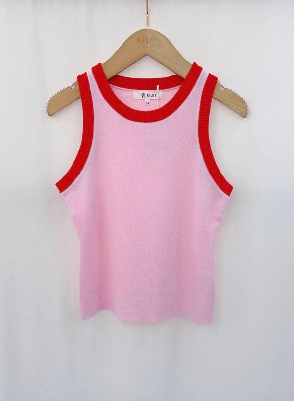 Kiki top pink - red