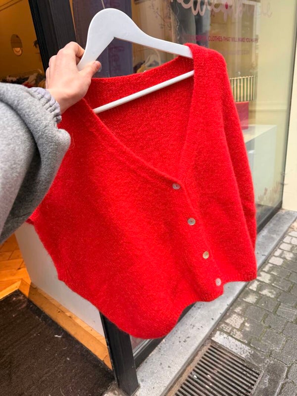 Loraine loose knit red