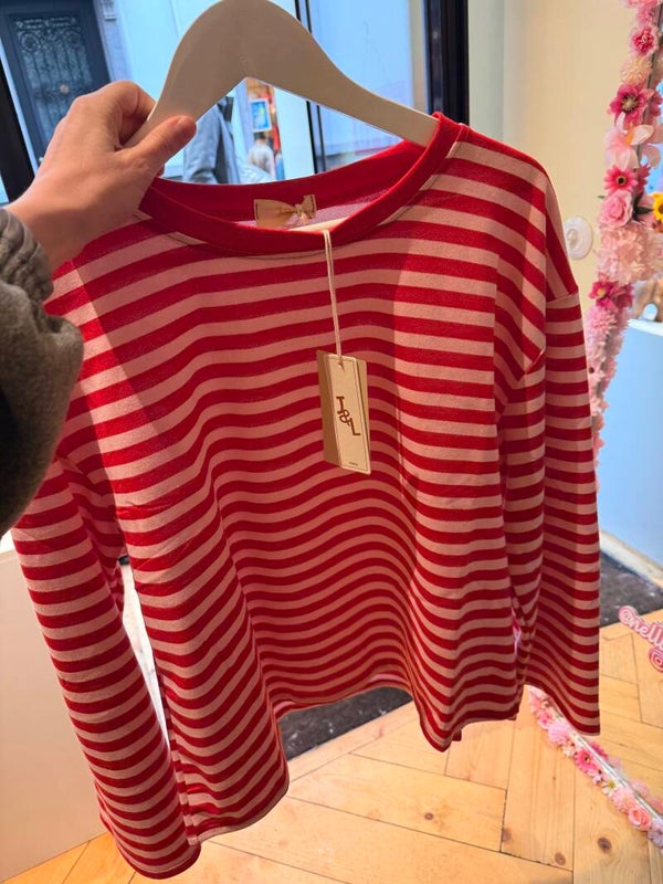 Madelon longsleeve red - pink