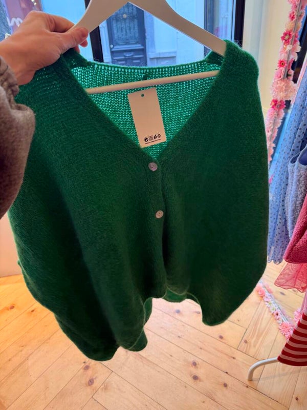 Loraine loose knit green