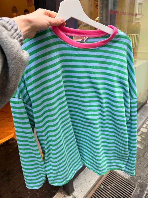 Madelon longsleeve blue - green