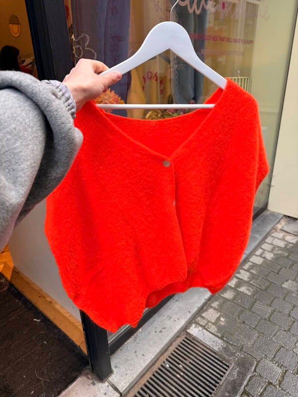 Loraine loose knit orange