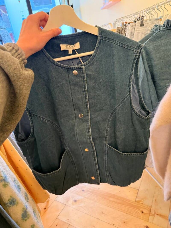 Nikki debardeur jeans blue