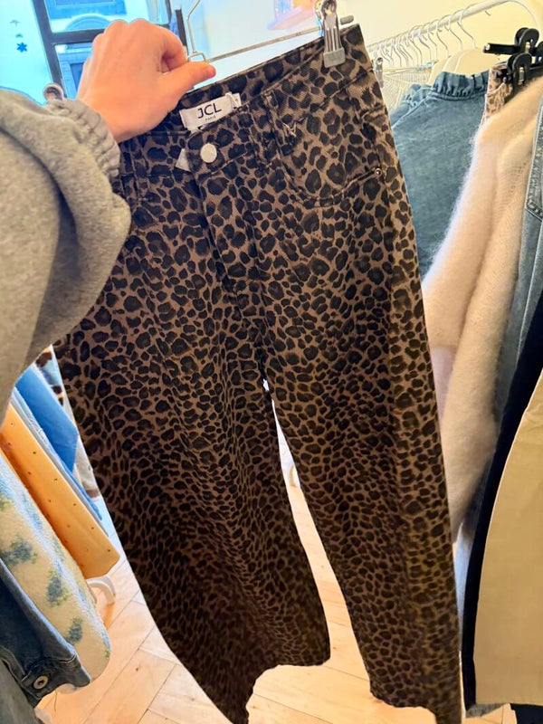 Marieke leopard jeans loose fit