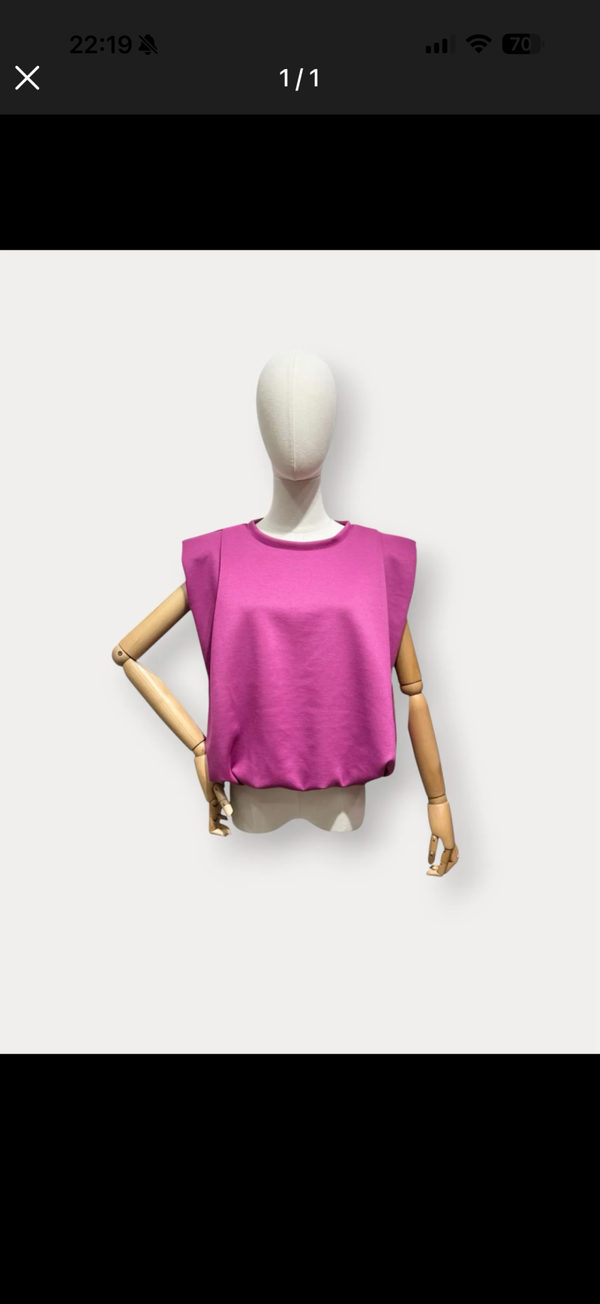 Fie top violet