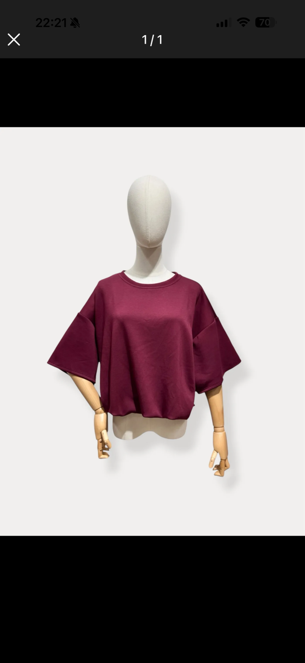 Larissa t-shirt bordeaux