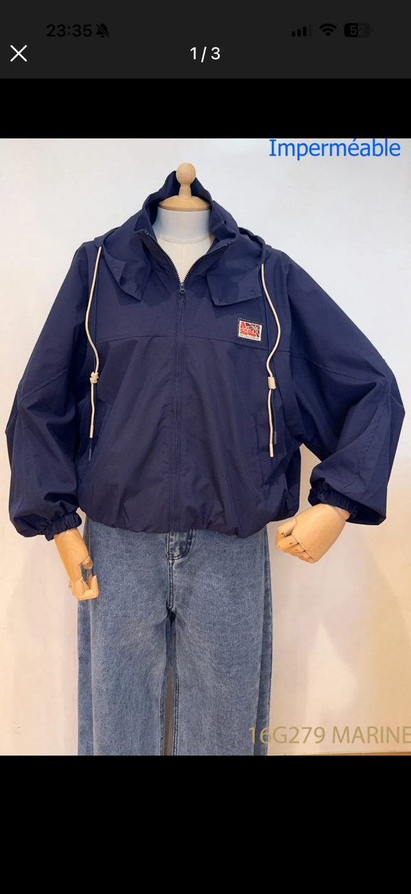 Rany rain coat navy blue