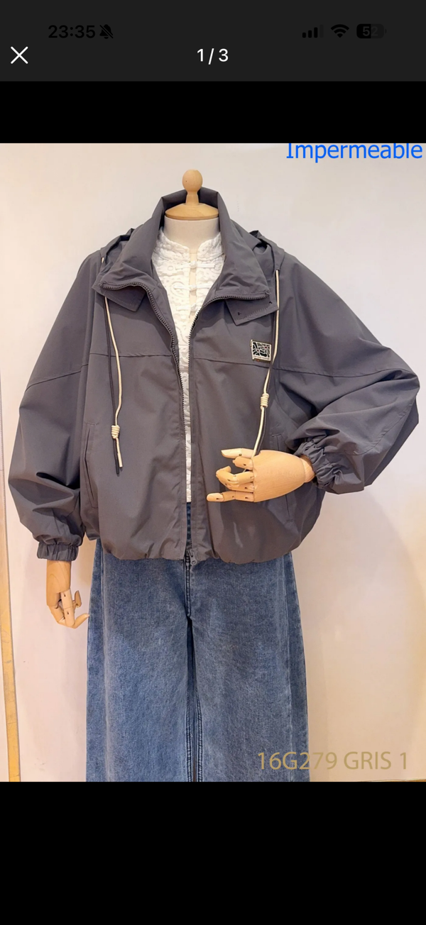 Rany rain coat dark grey