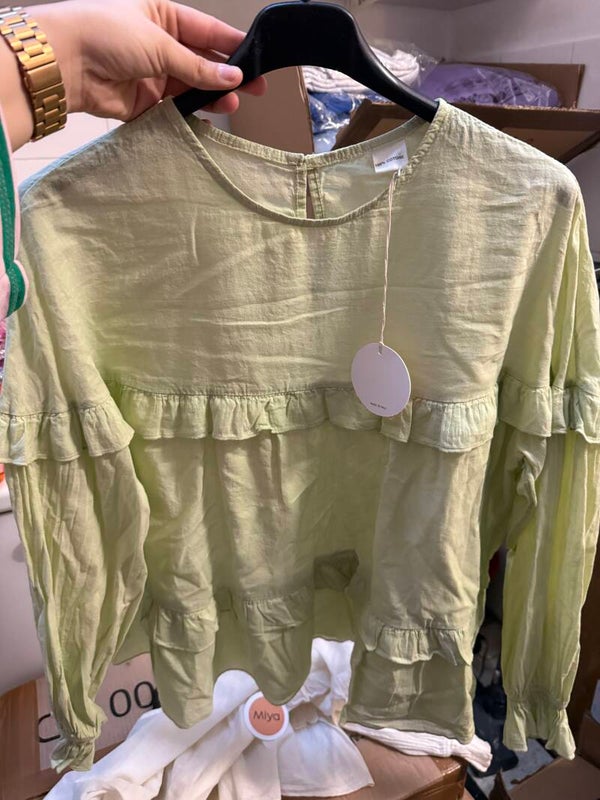 Liesl blouse soft green