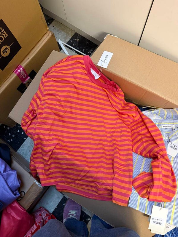 Lot longsleeve orange pink