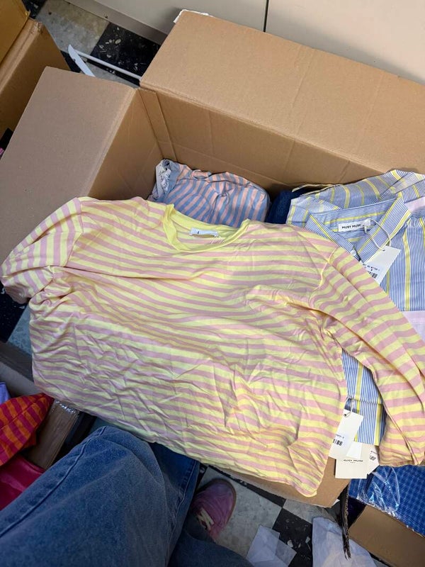 Lot longsleeve yellow pink