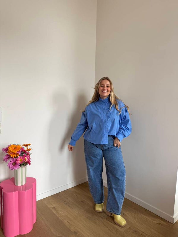 Emma blouse kobalt blue