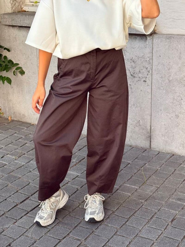 Quinn barrel pants brown