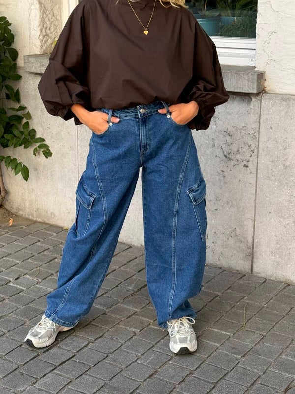 Sterre cargo jeans blue