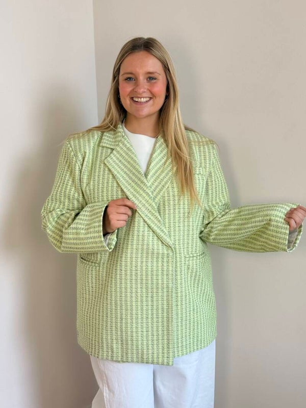 Azzu blazer lime green