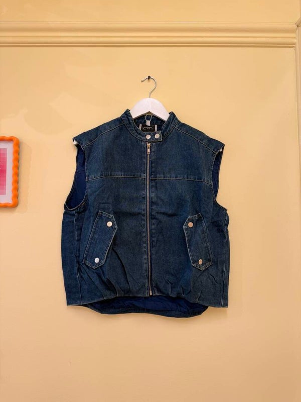 Nikkie debardeur jeans blue