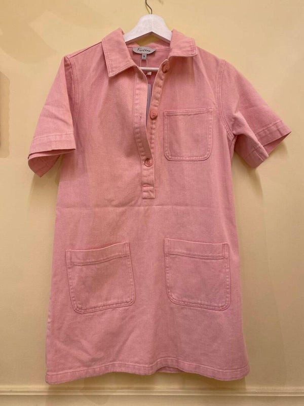 Roosje jeansdress pink