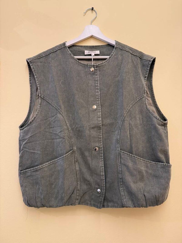 Nikki jeans vest khaki
