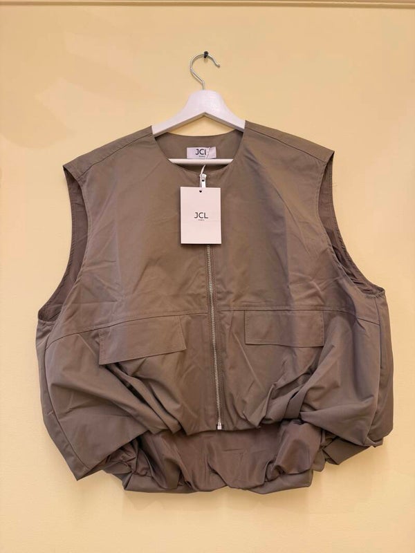 Mia summer vest taupe