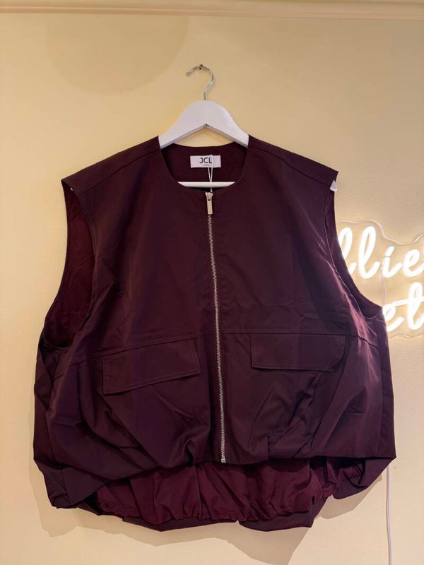 Mia summer vest bordeaux