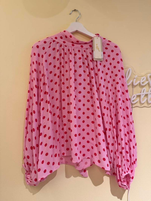 Milla blouse dots pink