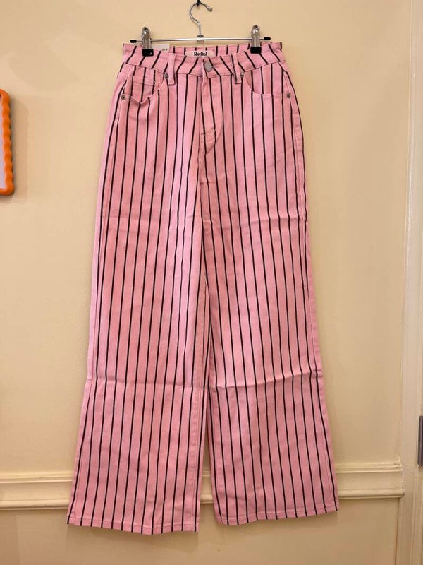 Silke striped pants pink
