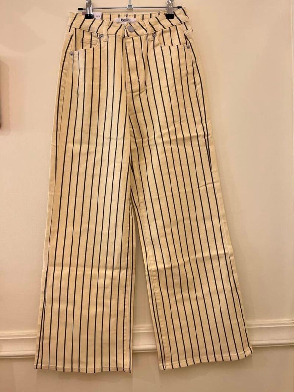 Silke striped pants yellow