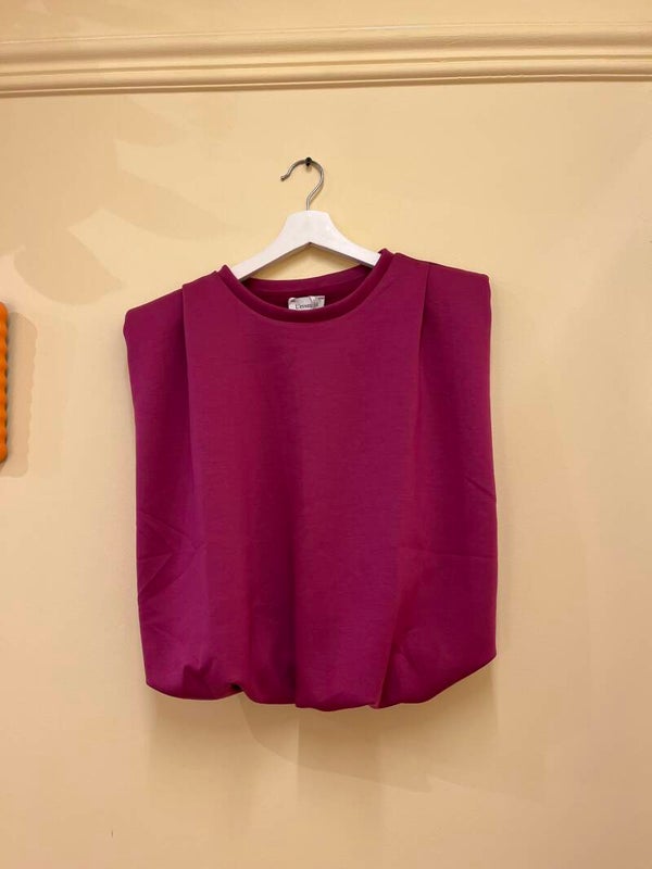 Fie top fuchsia