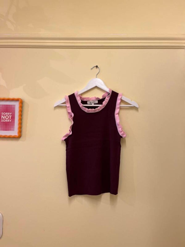 Kiki top bordeaux pink