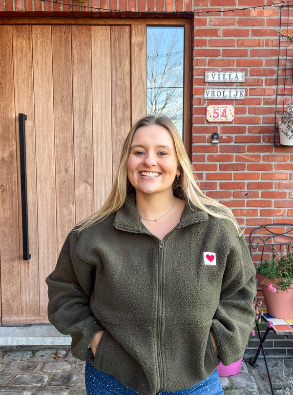 Mina teddy sweater Kaki